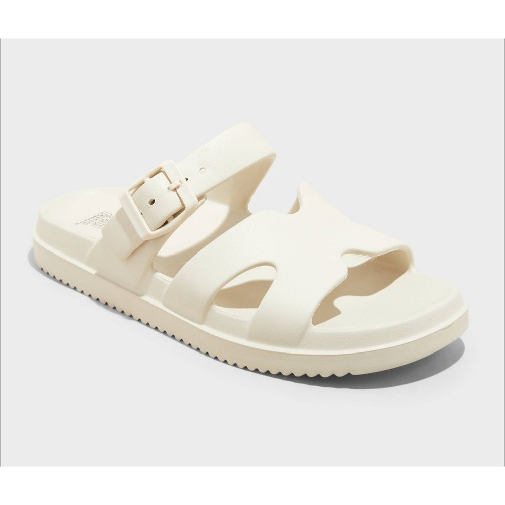 wild Fable Womens Maysen Footbed Sandals Off White 11